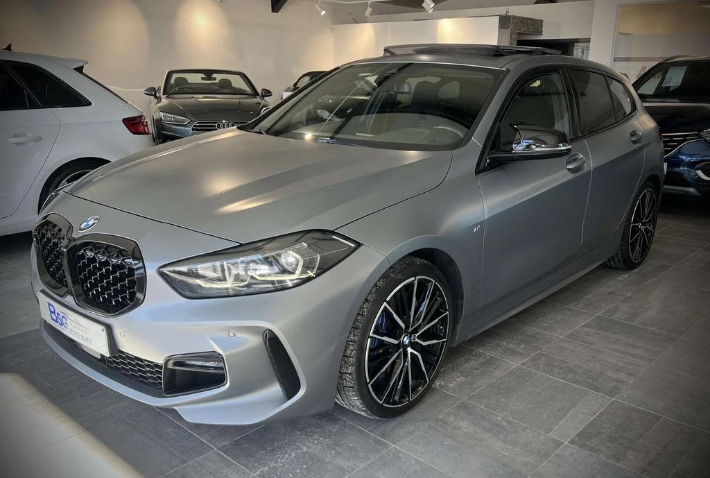 BMW 1 Serie 118 iA OPF*PACK M*BOITE AUTO*TOIT PANO*GPS*LED*, Autos, 100 kW, Argent ou Gris, Achat, Entreprise