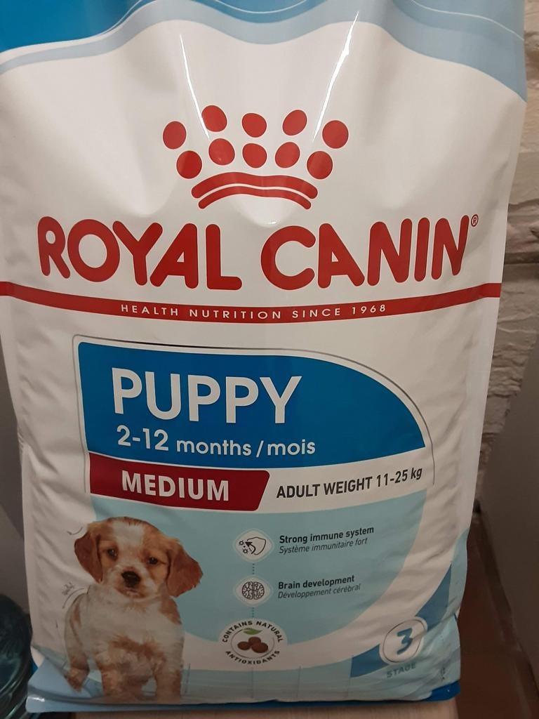 Chiot Royal Canin de taille moyenne, 15 kg, Animaux & Accessoires, Enlèvement