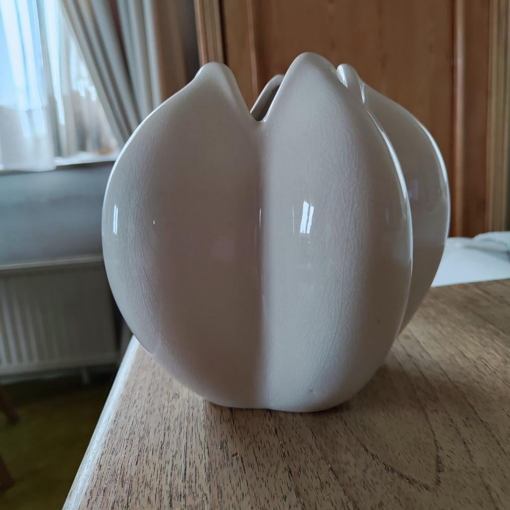 Habitat Vase desing blanc, Maison & Meubles, Enlèvement ou Envoi, Blanc