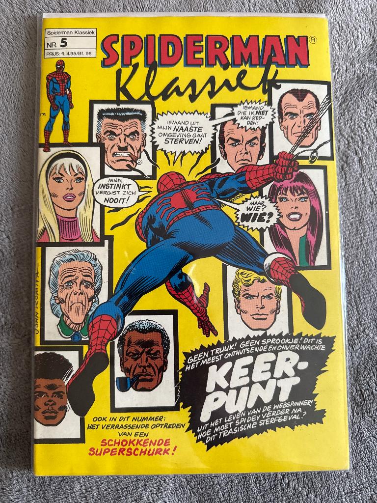 Spiderman klassiek comic nummer 5 keer-punt junior press, Boeken, Strips | Comics, Ophalen of Verzenden