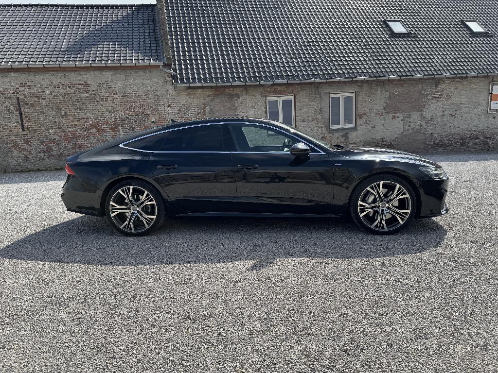 audi A7, Auto's, 340 kW, Zwart, Leder, Particulier