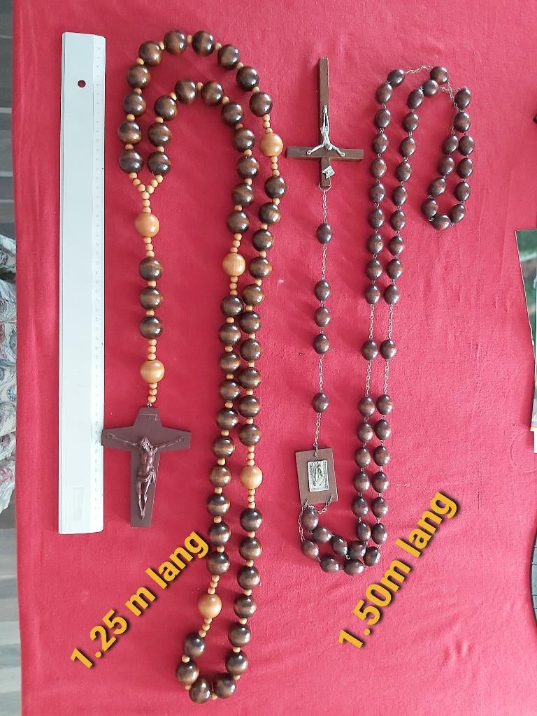 Kruisbeeld, paternoster, rozenkrans, e.a, Antiquités & Art, Enlèvement ou Envoi