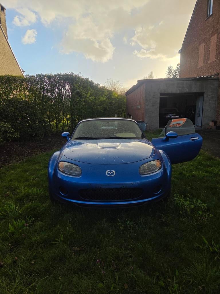 mx5 nc 2006, Auto's, Zwart, 4 cilinders, Cabriolet, Blauw