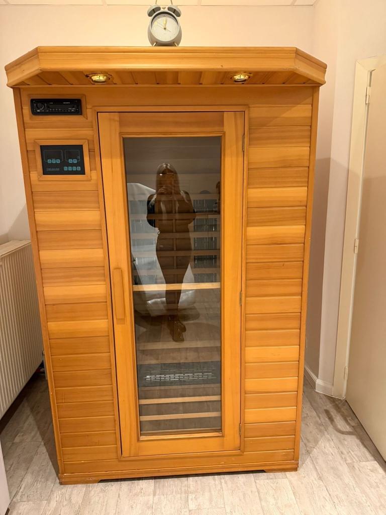 Sauna infrarouge, Sports & Fitness, Sauna, Enlèvement, Comme neuf, Infrarouge, Sauna complet