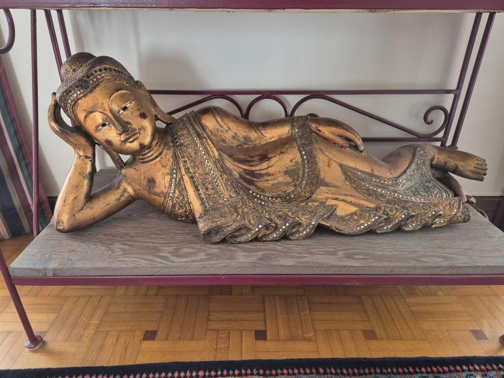 Groot buddha beeld, Antiquités & Art, Enlèvement ou Envoi