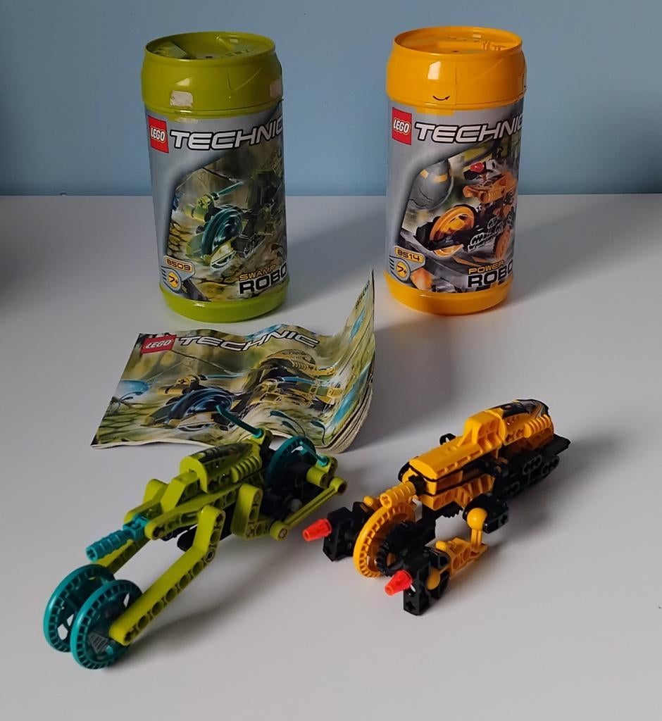 Vintage Lego Technic Roboriders Swamp en Power, Verzamelen, Ophalen of Verzenden, Gebruikt