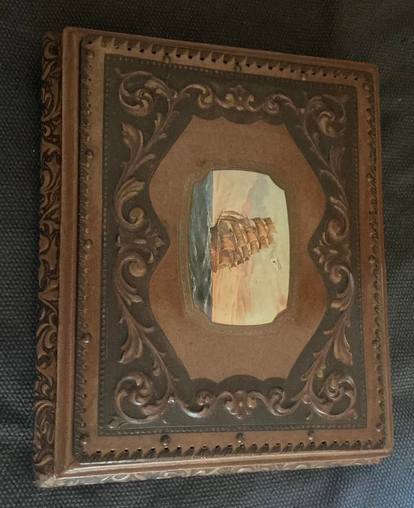 Leder vintage juwelen kist, Ophalen