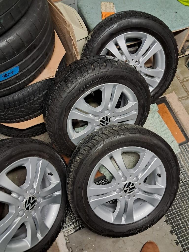 4 Jantes  6/16 pouces  ET 46   5/112 VW, Pneus hiver, 16 pouces, Pneu(s), Enlèvement