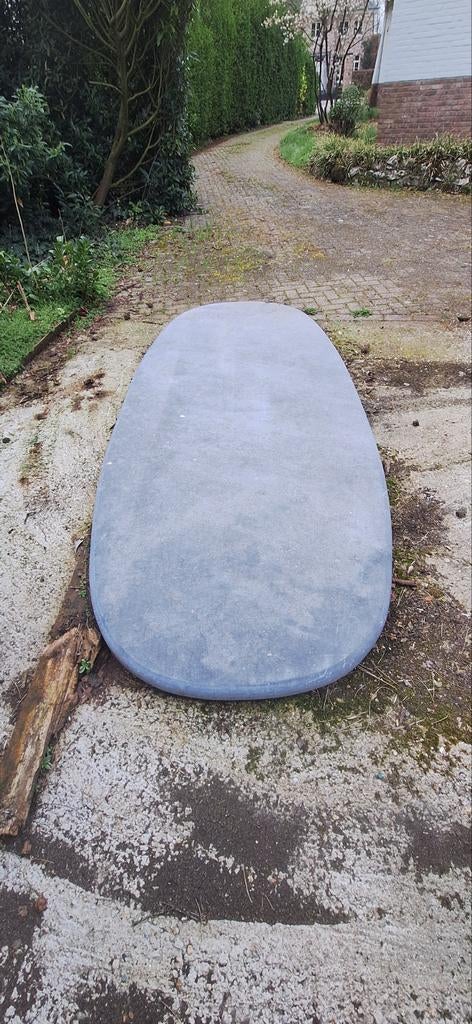 Plateau de table en béton massif 150 cm x 300 cm, Jardin & Terrasse, Enlèvement