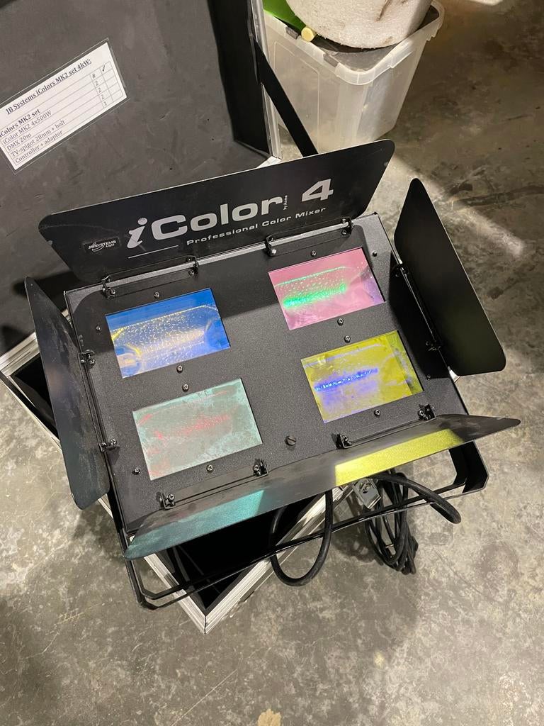 JB Systems iColor set - 2 stuks met controller in case, Muziek en Instrumenten, Licht en Laser, Ophalen, Gebruikt, Licht, Geluidgestuurd