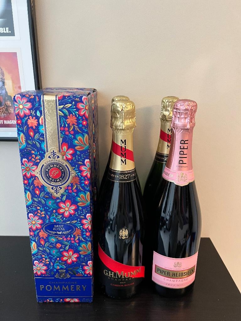 Champagne Pommery, Piper-Heidsieck, Verzamelen, Ophalen of Verzenden, Champagne