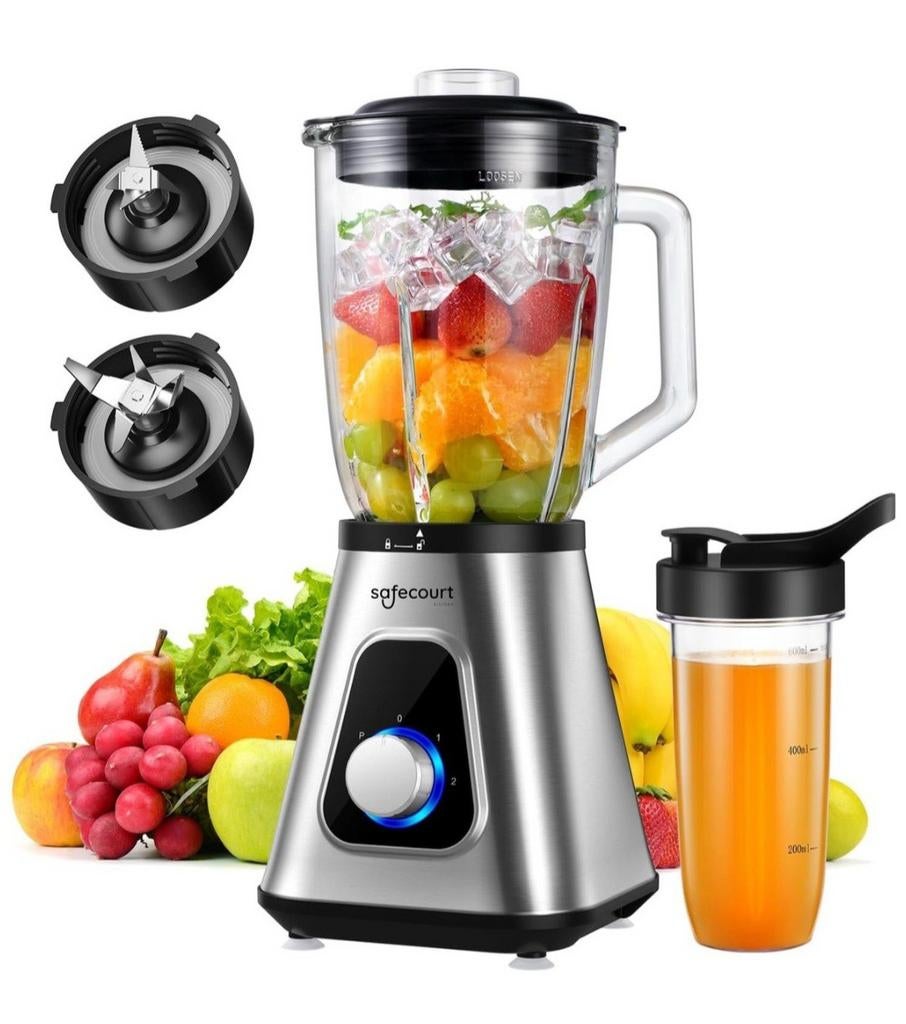 Nieuwe Safecourt Kitchen Blender Model BL-800-BL, Elektronische apparatuur, Blenders, Ophalen, Blender