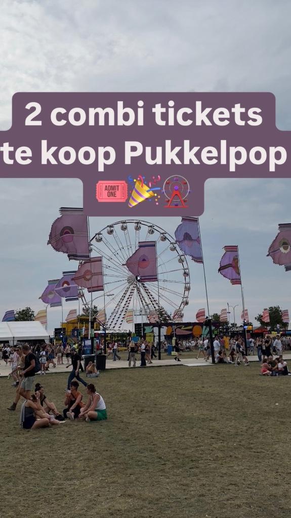 2 combi tickets Pukkelpop te koop, Tickets & Billets, Deux personnes