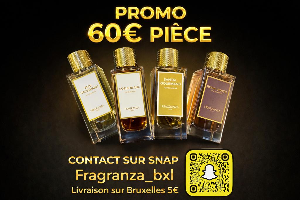Fragranza, Coeur Blanc, Blvd Haussmann, Santal Gourmand, RV, Verzamelen, Ophalen, Nieuw, Gevuld, Parfumfles