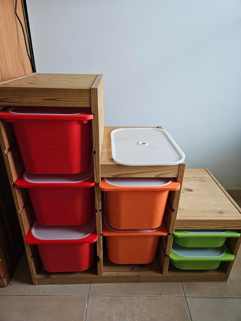 Trofast ikea trap opbergruimte inclusief 7 bakken met deksel, Ophalen