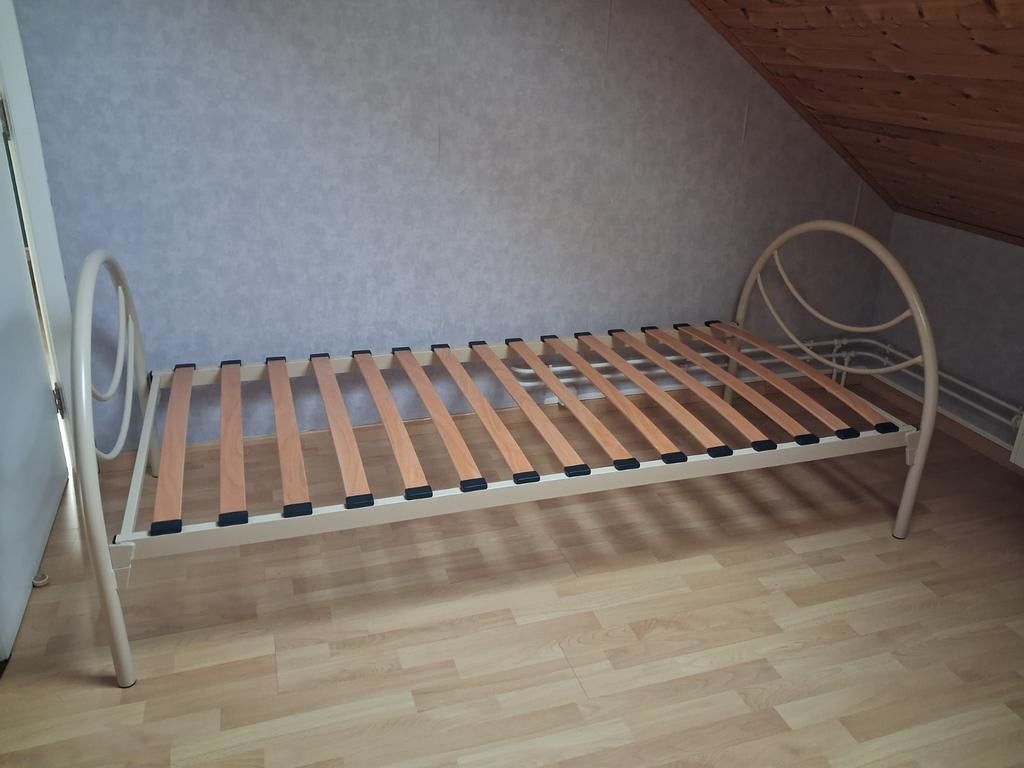 Lit pour 1 personne, Enlèvement, Beige