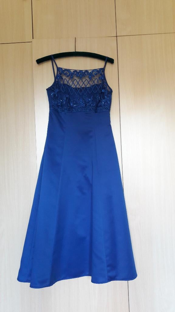 Jurk voor trouwsuite „Morgan and Co”, maat 38, Blauw, Zo goed als nieuw, Morgan and Co, Bruidsmeisjeskleding