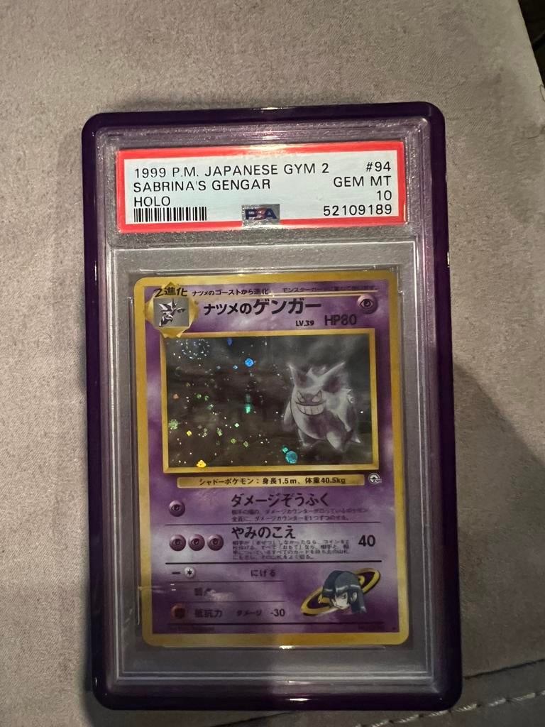 Pokemon gengar psa 10 banned art, Enlèvement ou Envoi, Comme neuf