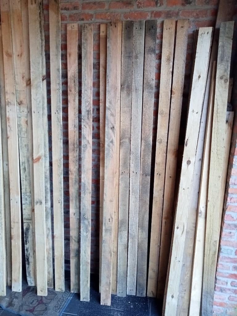 Planken,grenen planken, Tuin en Terras, Palen, Balken en Planken, Ophalen, Zo goed als nieuw, Planken