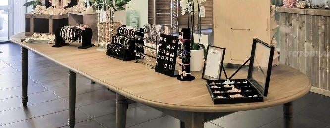 Verlengbare massief eiken tafel, Huis en Inrichting, Tafels | Eettafels, Ophalen, 100 tot 150 cm, Eikenhout, Zo goed als nieuw