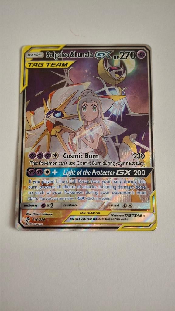 Pokémon kaart Solgaleo&Luana GX, Ophalen of Verzenden