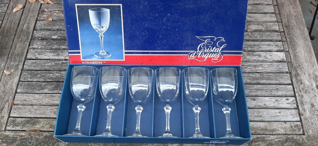 Cristal d'Arques glazen, Ophalen, Zo goed als nieuw, Overige materialen, Glas of Glazen