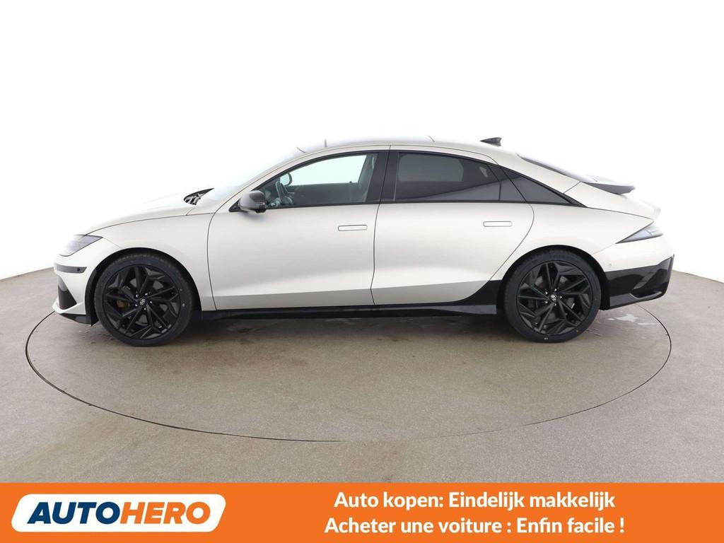 Hyundai IONIQ 6 electric drive 239 kW First Edition 4WD, Auto's, Hyundai, Automaat, Gebruikt, Zwart, https://public.car-pass.be/vhr/6fdccfe4-b2dc-4d43-811e-de85ba3ec271
