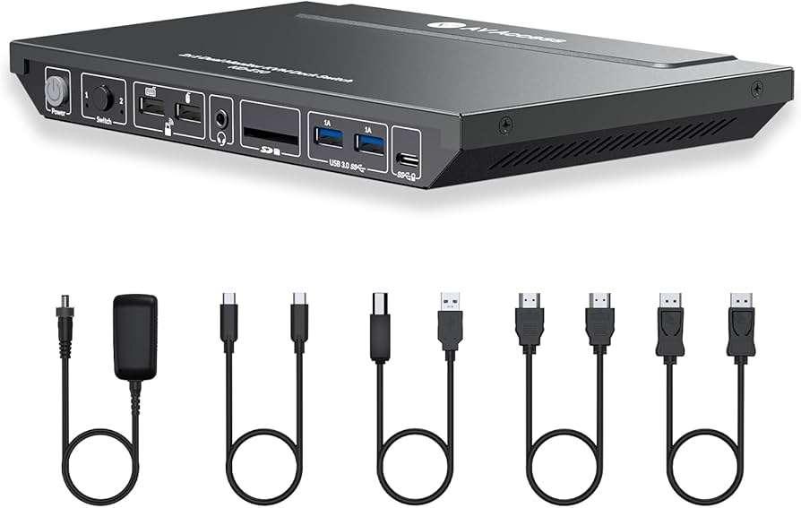 Docking station met KVM SWITCH, Neuf, Enlèvement ou Envoi, AV ACCESS, Station d'accueil