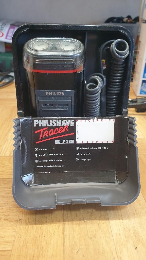 jw1400: Vintage oplaadbare philips HS345 tracer  100% ok, Electroménager, Enlèvement ou Envoi, Utilisé, Rasage ou Épilation