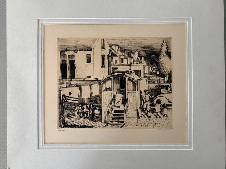 René Deconinck - ets - Kontrast, Ophalen of Verzenden