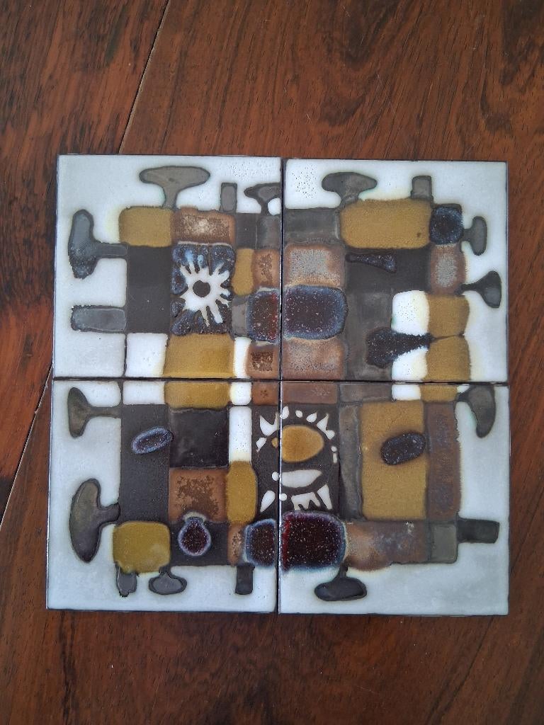 Jan Nolf carreaux en céramique vintage, Antiquités & Art, Envoi