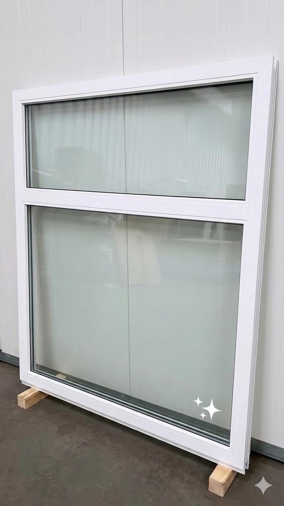 Châssis PVC Aluplast NEUF 130x150 – Double vitrage, Bricolage & Construction, Enlèvement ou Envoi, Neuf