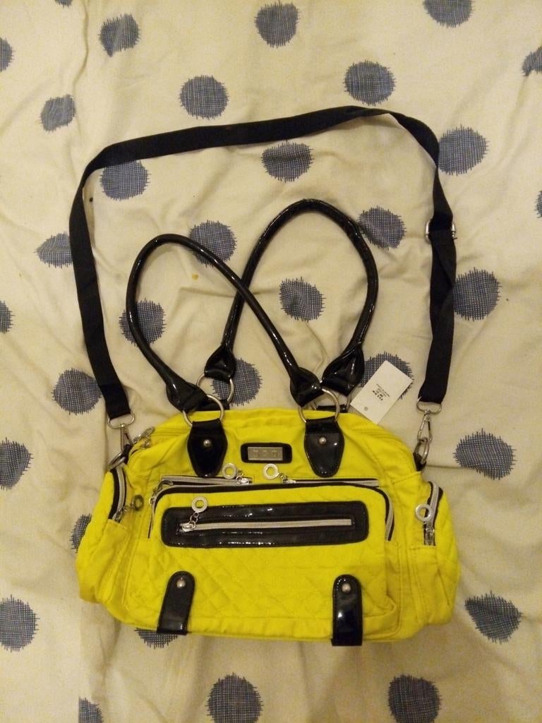 Sac à main jaune de la marque B&D, Enlèvement ou Envoi, Comme neuf, Jaune, Sac à main