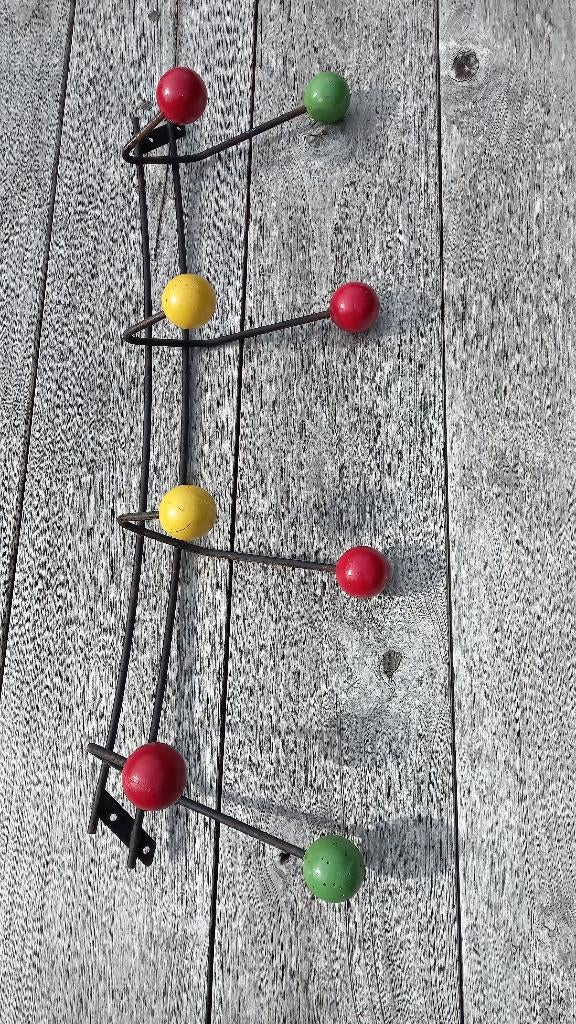 vintage kapstok Atomic Space Age jaren 60, Wandhaken, Ophalen of Verzenden, Zo goed als nieuw, Minder dan 100 cm