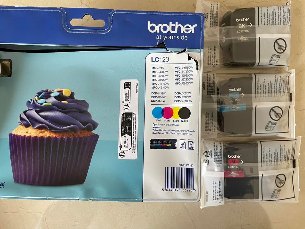 Brother 3 Inktpatronen, Computers en Software, Printerbenodigdheden, Ophalen, Nieuw