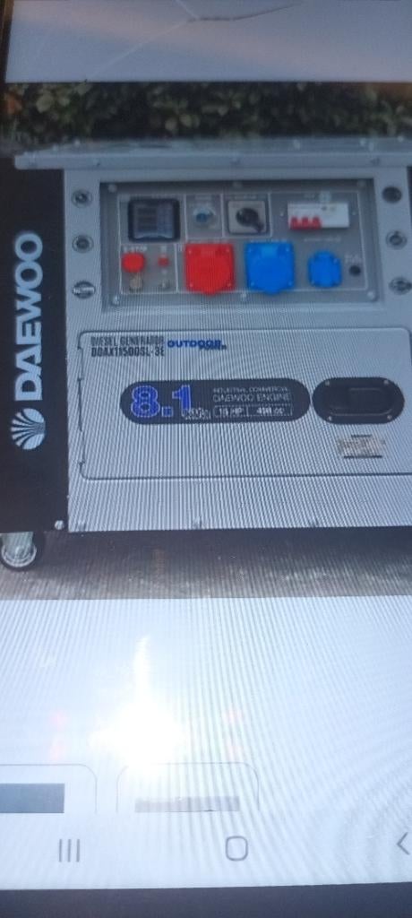 Stroomgenerator, Doe-het-zelf en Bouw, Aggregaten, Ophalen, Dieselolie, Geluidgedempt, Nieuw