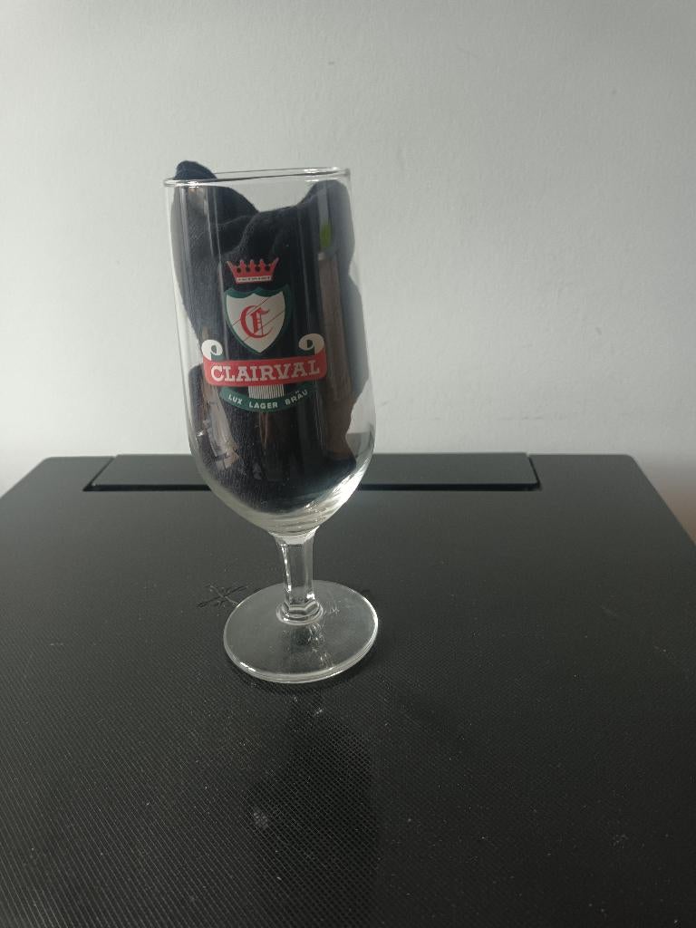 BIERGLAS DE BISSCHOP CLAIRVAL LEUPEGEM, Verzamelen, Ophalen of Verzenden, Zo goed als nieuw, Glas of Glazen