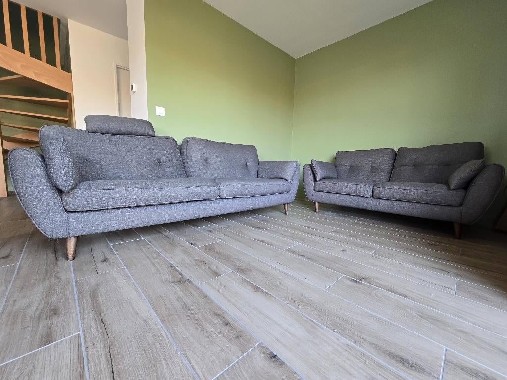 Canapés Poltronesofà 3 places + 2 places, Maison & Meubles, Autres dimensions, Banc droit, Enlèvement, Utilisé