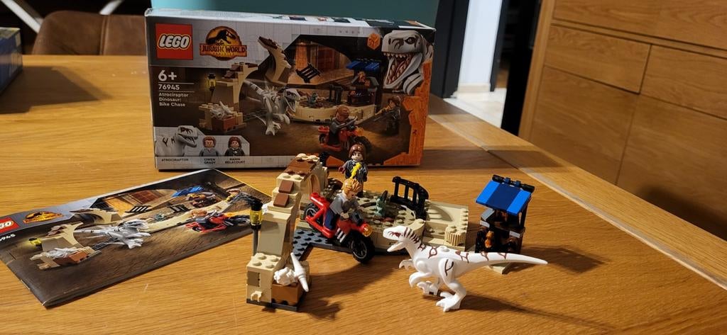Lego Jurassic World 76945 Atrociraptor Dinosaur: Bike Chase, Ophalen, Compleet, Lego, Jurassic World