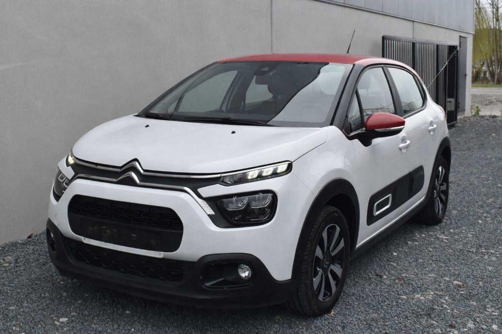 Citroen C3 1.2 Shine EAT6 110CV Airco/Navi/Led/Airbump BTW, Auto's, Citroën, Stof, Wit, Bedrijf, 81 kW