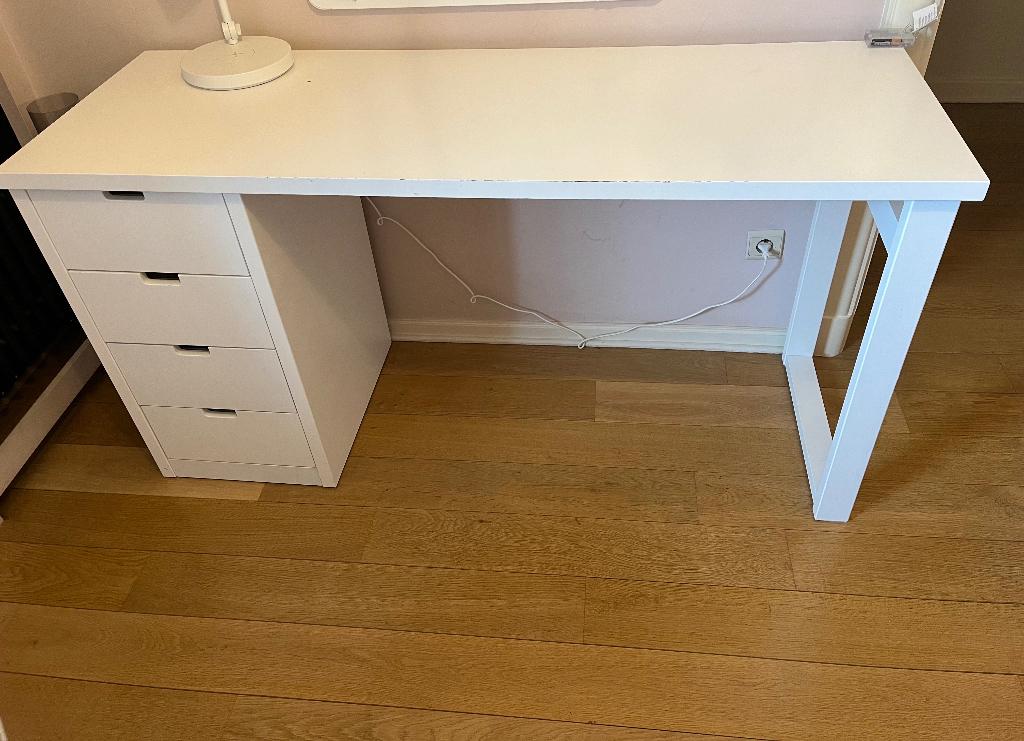 Bureau blanc, Maison & Meubles, Bureaux, Enlèvement, Utilisé