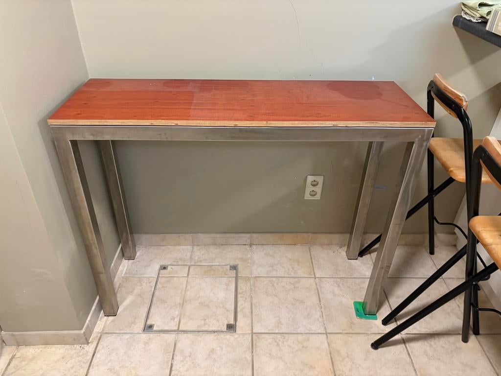 Side table inox, Ophalen, Zo goed als nieuw