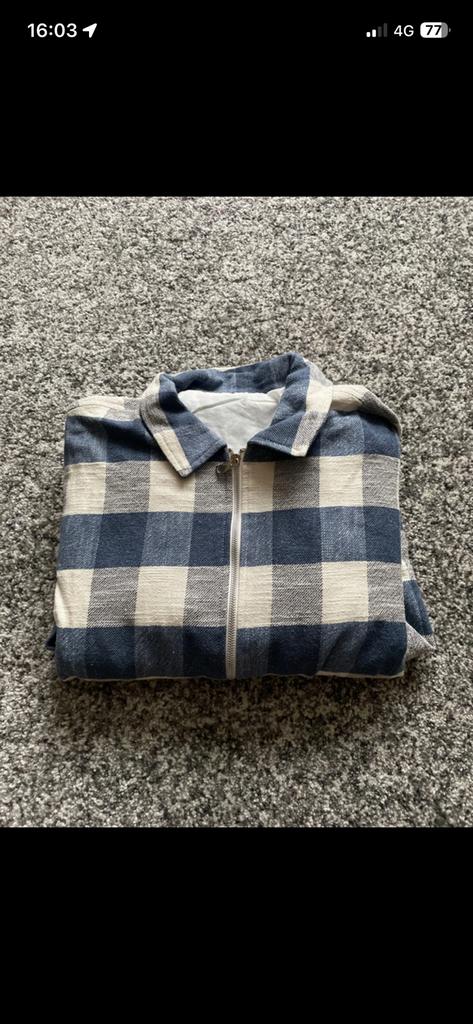 Geruite jas van Zara, Ophalen of Verzenden, Zo goed als nieuw, Maat 52/54 (L), Blauw