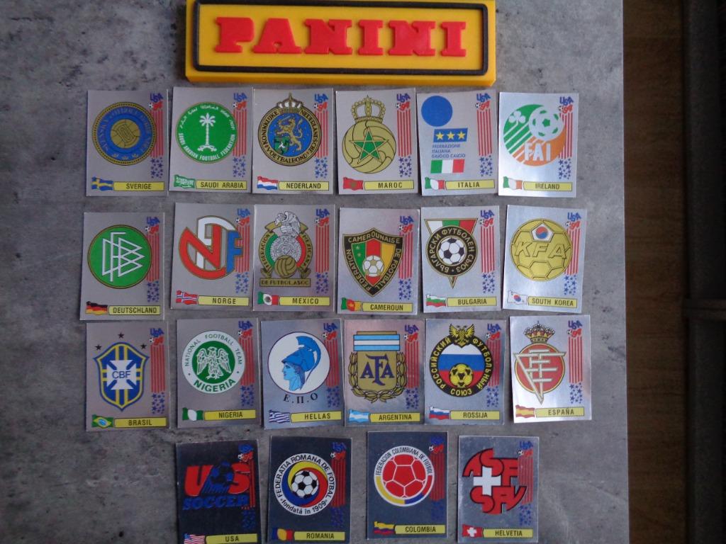 PANINI FOOTBALL STICKERS COUPE DU MONDE 94 USA EMBLÈMES DE L, Enlèvement ou Envoi, Autocollant