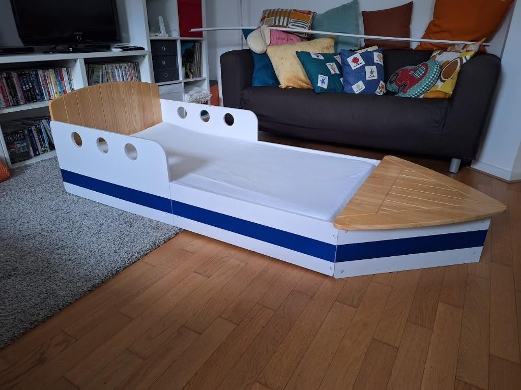 lit d'enfant en bois, Maison & Meubles, Une personne, Enlèvement, Utilisé, 190 cm ou moins