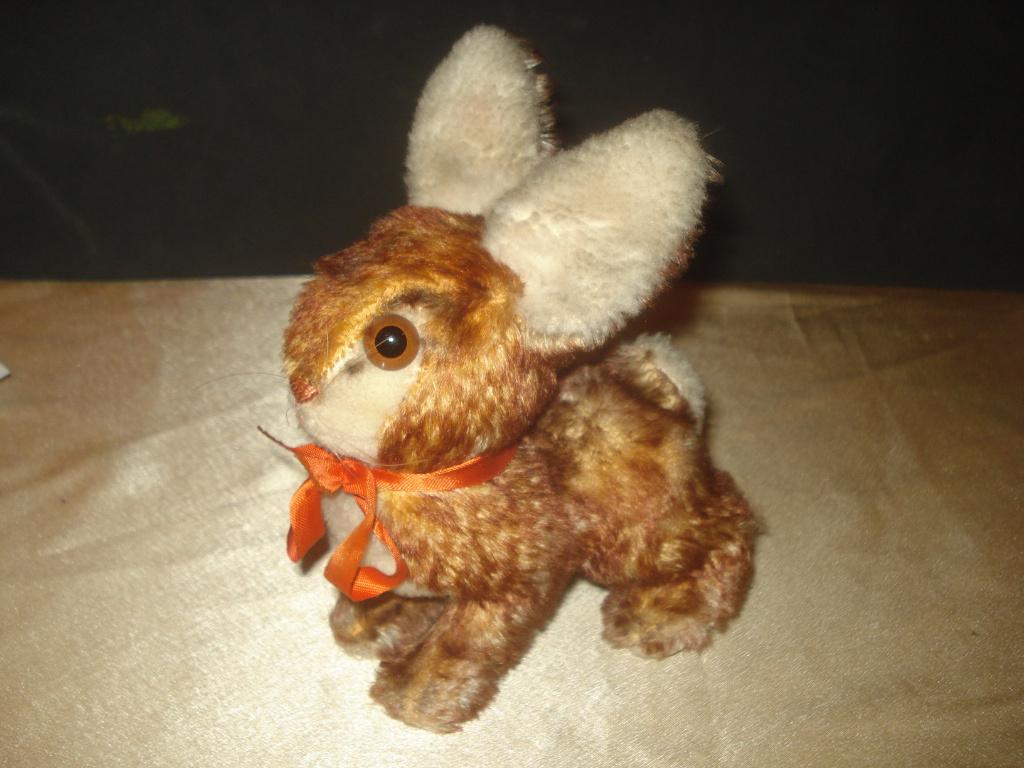 STEIFF Ancien Lapin Ossi 16 x 19 cm An 1960 Très Bon Etat, Ophalen of Verzenden, Zo goed als nieuw, Overige typen, Steiff
