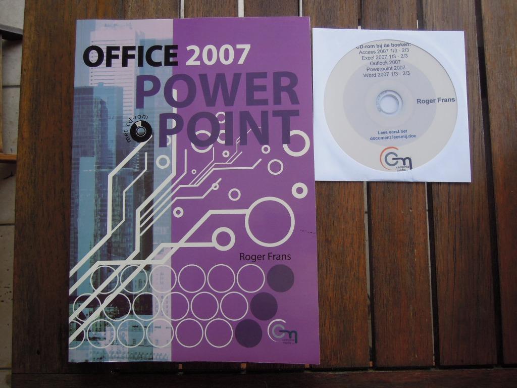 Office 2007 Power Point met CD-rom, Boeken, Ophalen of Verzenden, Zo goed als nieuw, Roger Frans