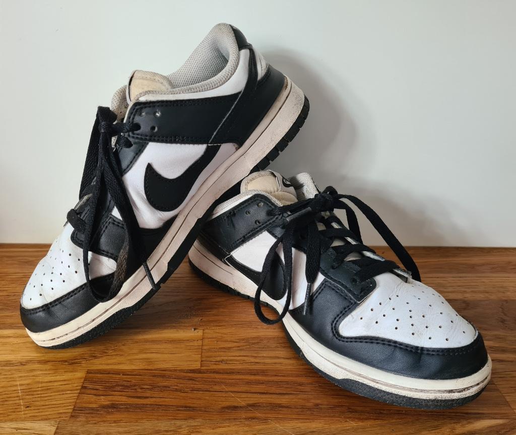 Lage sneakers 'Nike Dunk Low' (maat 39,5), Enlèvement ou Envoi, Nike, Porté, Blanc