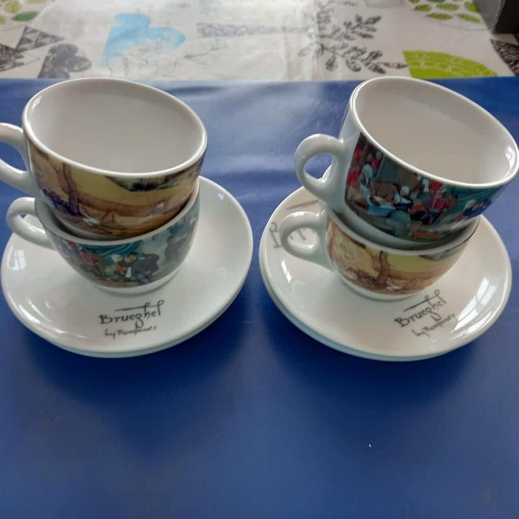 Tasses à café « Brueghel », Collections, Enlèvement, Comme neuf, Tasse et/ou soucoupe