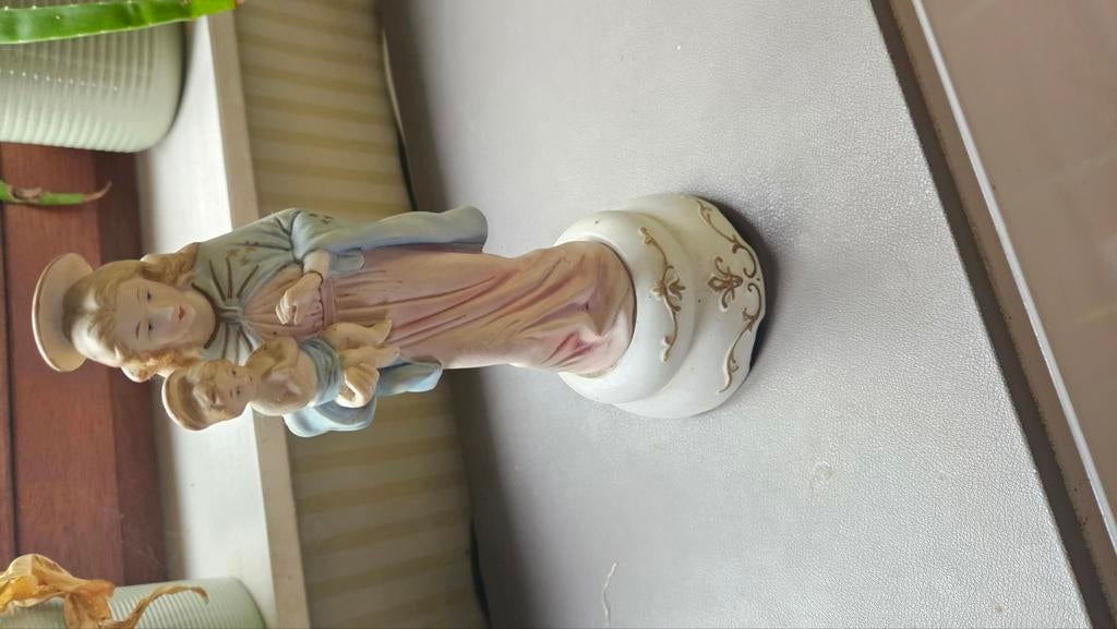 Porseleinen Mariabeeld / muziekdoos, Antiek en Kunst, Ophalen of Verzenden